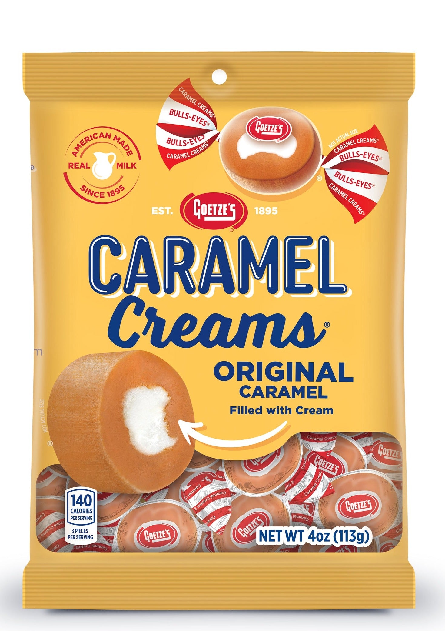 (12) 4 oz. Bags of Original Caramel Creams®