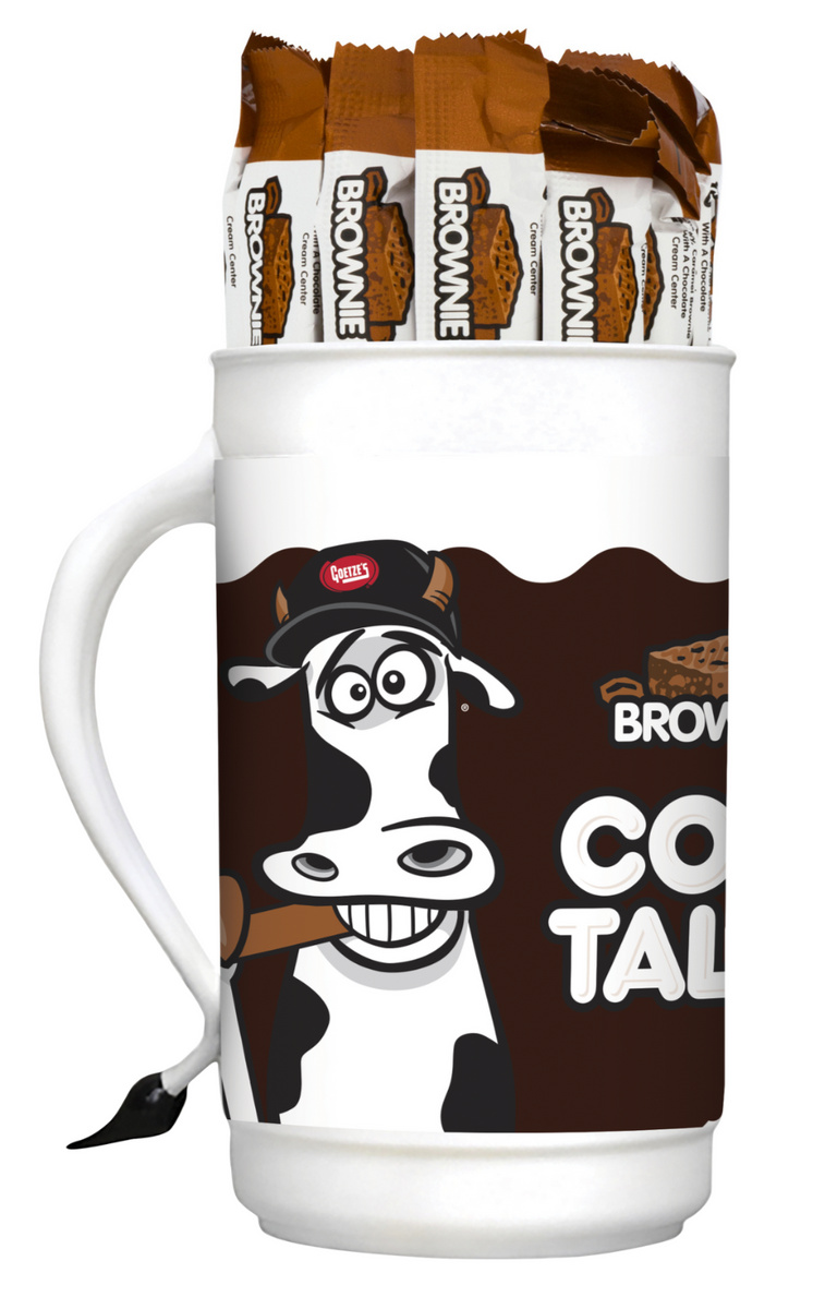 100 ct. Caramel Brownie Cow Tales & Tumbler Mug – Goetze's Candy
