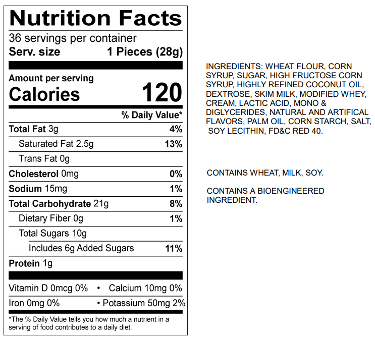 (12) boxes of 36ct Strawberry Smoothie Cow Tales®