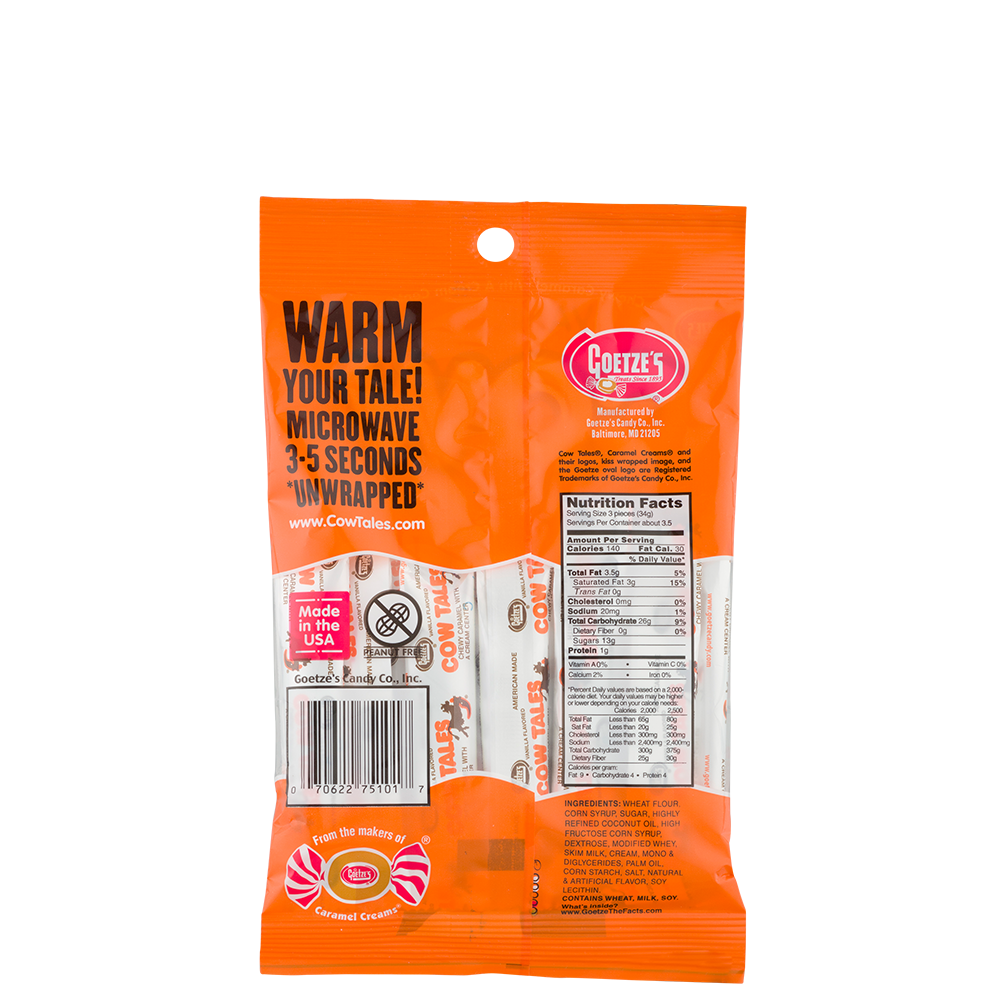 Cow Tales Minis 4 oz. Bag Back